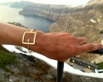 "My Strass", Γυναικείο ασημένιο βραχιόλι - Τετράγωνο GW - Image 3