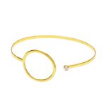 "My Strass", Γυναικείο ασημένιο βραχιόλι - Circle GW - Image 2