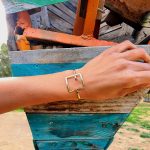 "My Strass", Γυναικείο ασημένιο βραχιόλι - Τετράγωνο GB - Image 5