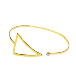 "My Strass", Women's silver bracelet - Triangle GW - Image 2