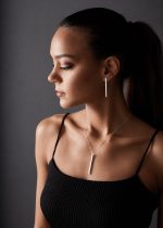 "Bar" Women's silver earrings - W - Image 4