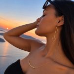 "Be simple" Γυναικεία ασημένια σκουλαρίκια - Τρίγωνο G - Image 3
