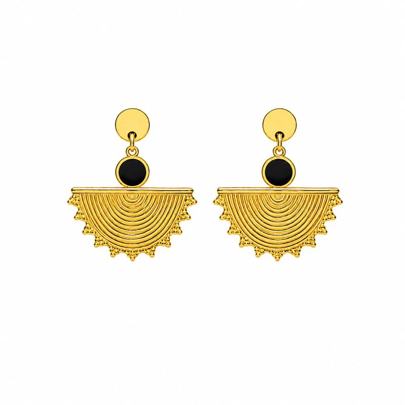 middle sun earrings