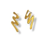 "Waves" Women's silver earrings - G