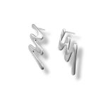"Waves" Women's silver earrings - W