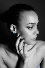 "Theo" Women's silver earrings - GB - Image 3