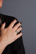 "Waves" Women's silver ring - W - Image 2