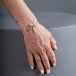 "My Strass", Γυναικείο ασημένιο βραχιόλι - Circle WB - Image 3
