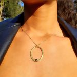 "My strass", Women's silver necklace - Oval GB - Image 4