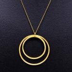 "Be simple", Γυναικείο ασημένιο μενταγιόν - 2Circle GG - Image 2