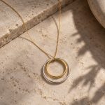 "Be simple" Women's silver necklace - 2Circle WG - Image 4