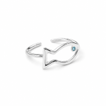silver fish ring