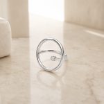 silver circle ring