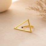 triangle gold ring