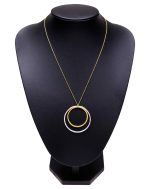 "Be simple" Women's silver necklace - 2Circle WG - Image 5