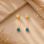 brass earrings galene