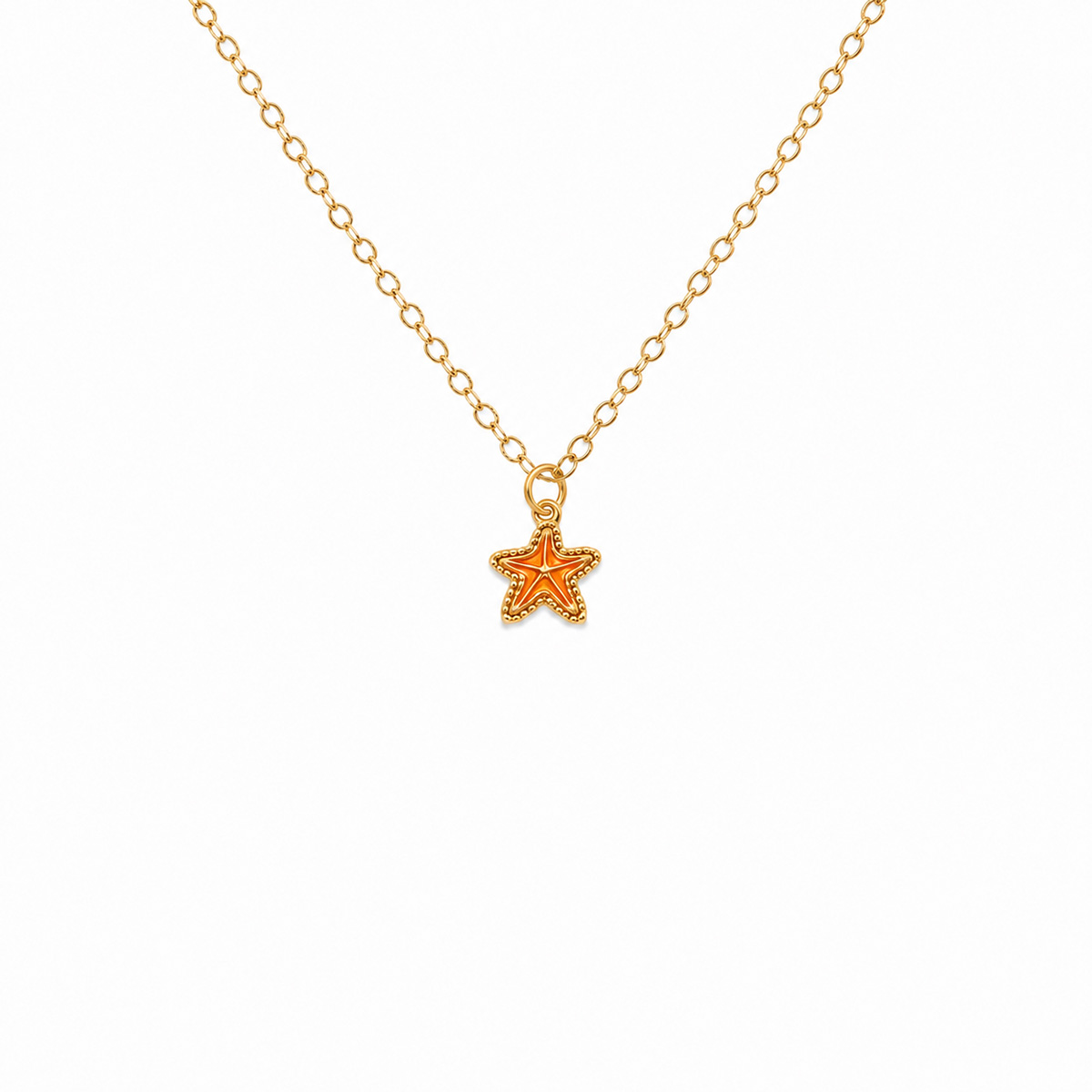 N_OCEAN GLOW_NECKLACE_ORANGE OCEAN GLOW