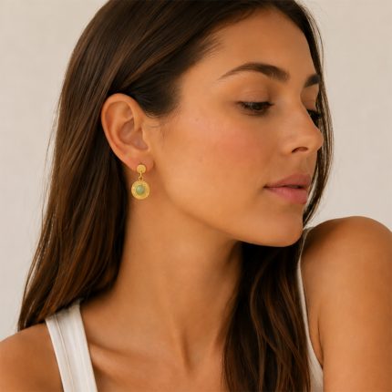 labradorite earrings steel