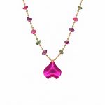 purple petal necklace