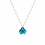 turquoise petal necklace