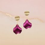 "Ione" Purple Petal - Earrings - Image 3