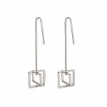 "Be simple", Γυναικεία σκουλαρίκια - 2 Square WW - Image 3